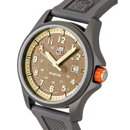 Luminox Bear Grylls Survival Land -kumiranneke, ruskea kellotaulu, kvartsi XB.3716 100M miesten kello