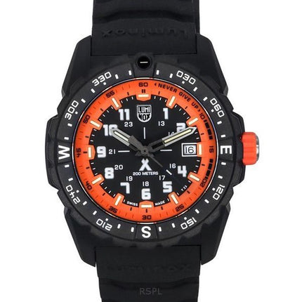 Luminox Bear Grylls Survival Mountain -kumihihna, musta kellotaulu Quartz Diver&#39,s XB.3739 200M miesten kello