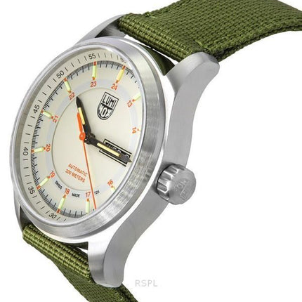 Luminox Atacama Kenttäkangashihna Ivory kellotaulun automaattinen sukeltaja XL.1907.NF 200M miesten kello