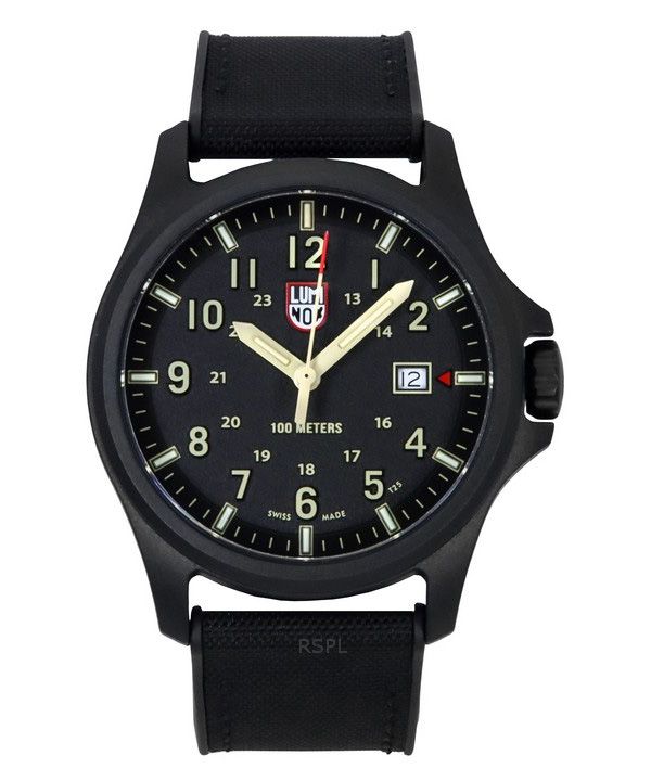 Luminox Atacama Field kumihihna musta kellotaulu Quartz XL.1970.SET 100M miesten kello lisähihnalla