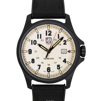 Luminox Atacama Field musta kumiranneke harmaa kellotaulu kvartsi XL.1971.SET 100M miesten kello lisärannekkeella