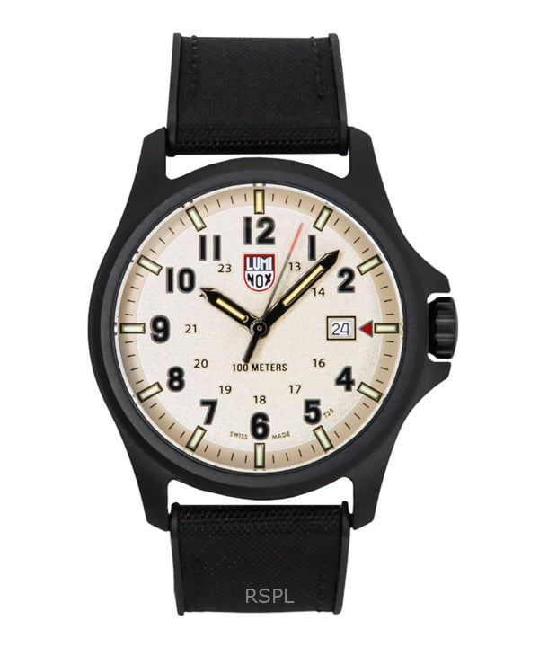 Luminox Atacama Field musta kumiranneke harmaa kellotaulu kvartsi XL.1971.SET 100M miesten kello lisärannekkeella