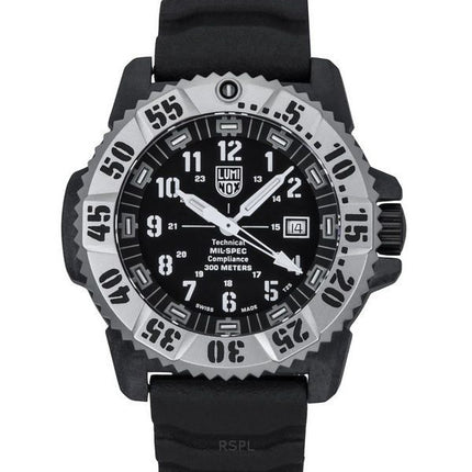 Luminox MIL-SPEC kumi- ja nailonhihna musta kellotaulu Quartz Diver&#39,s XL.3351.1.SET 300M miesten kello lisähihnalla