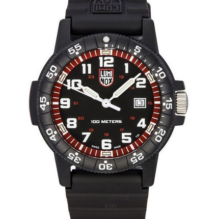 Luminox SEA Turtle Giant Muovihihna Musta Kellotaulu Quartz XS.0335 100M Miesten kello
