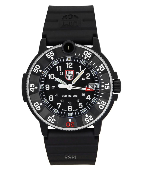 Luminox Navy SEAL Original 3001 Heritage -musta kellotaululla varustettu kvartsi-sukelluskello XS.3001.H 200M miesten kello