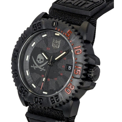 Luminox Navy Seal Pirate Limited Edition musta kellotaulu kvartsi sukeltajan XS.3051.PIR.LE 200M miesten kello