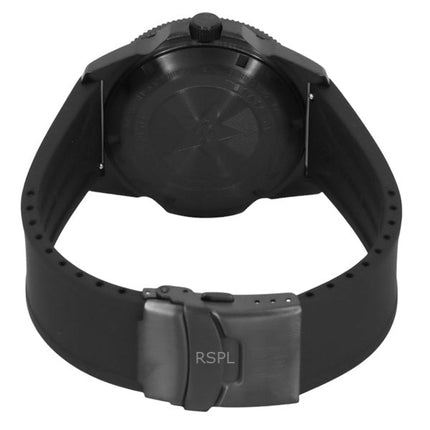 Luminox Pacific Diver -kumisella hihnalla varustettu musta kellotauluinen kvartsi XS.3121.BO.1 200M miesten kello