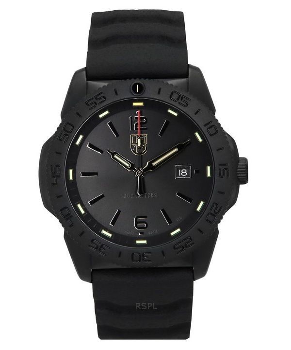 Luminox Pacific Diver kumihihna musta kellotaulu Quartz XS.3121.BO 200M miesten kello
