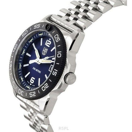 Luminox Pacific Diver Ripple ruostumaton teräs, sininen kellotaulu kvartsi XS.3123M.SET 200M miesten kello lisähihnKaikkia