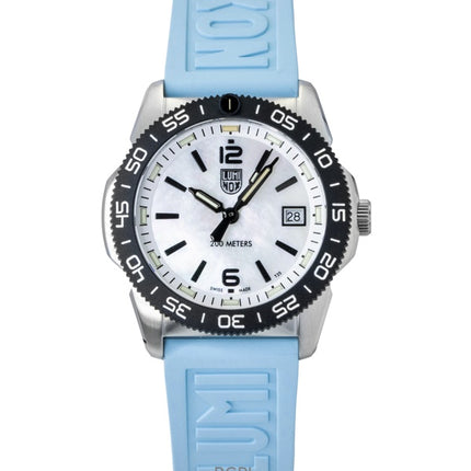 Luminox Pacific Diver Ripple -kumisilmukka, helmiäishohtoinen kellotaulu, kvartsikellarin XS.3124M 200M -unisex-kello