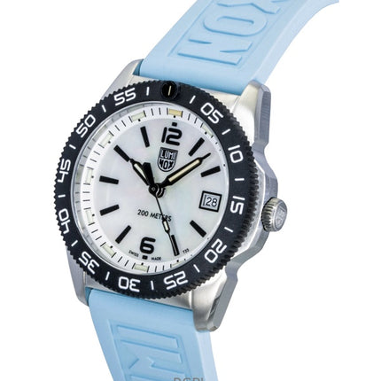 Luminox Pacific Diver Ripple -kumisilmukka, helmiäishohtoinen kellotaulu, kvartsikellarin XS.3124M 200M -unisex-kello