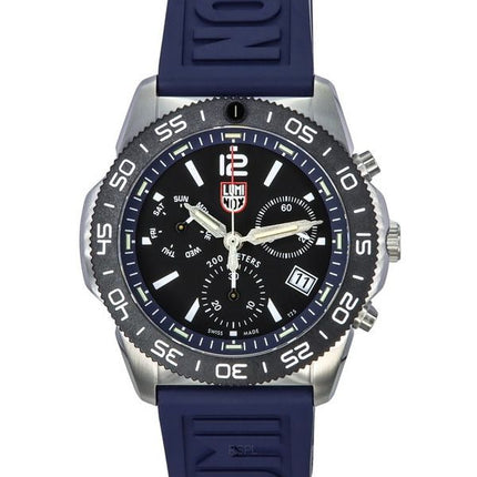 Luminox Pacific Diver Chronograph Navy kumihihna musta kellotaulu Quartz Diver's XS.3143 200M miesten kello