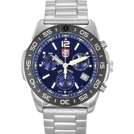 Luminox Pacific Diver Chronograph ruostumaton teräs sininen kellotaulu kvartsi XS.3144 200M miesten kello