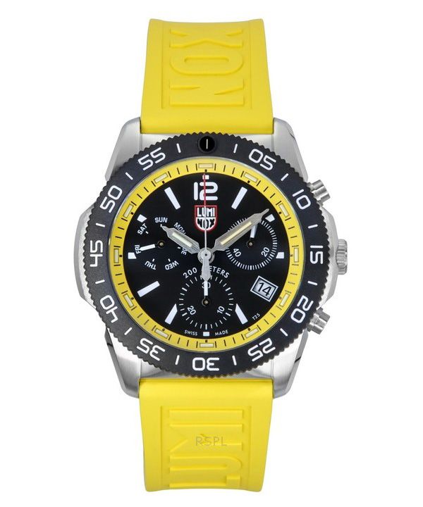 Luminox Pacific Diver Chronograph kumihihna musta kellotaulu Quartz XS.3145.SET 200M miesten kello