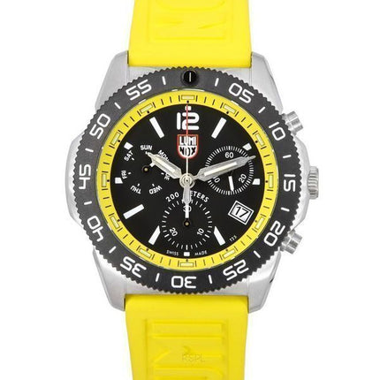 Luminox Pacific Diver Chronograph keltainen kumihihna musta kellotaulu Quartz Diver's XS.3145 200M miesten kello