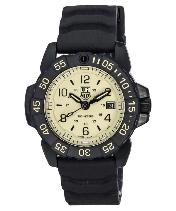 Luminox Navy SEAL Foundation -kumihihna beige kellotaulu Sveitsin kvartsi sotilassukelluksen XS.3251.CBNSF.SET 200M miesten kell
