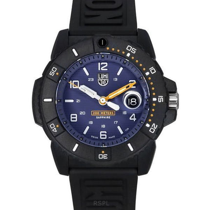 Luminox Navy Seal Foundation -kumihihna Sininen kellotaulu Quartz Diver's XS.3602.NSF 200M miesten kello