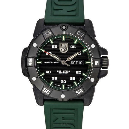 Luminox Master Carbon SEAL vihreä kumihihna musta kellotaulu Sveitsin automaattinen sukeltaja XS.3877 200M miesten kello
