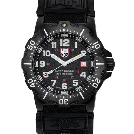 Luminox Navy Seal -sotilaskuosillinen kumiranneke, musta kellotaulu, kvartsi-sukelluskello XS.4231.SET 200M miesten kello lahjasetillä