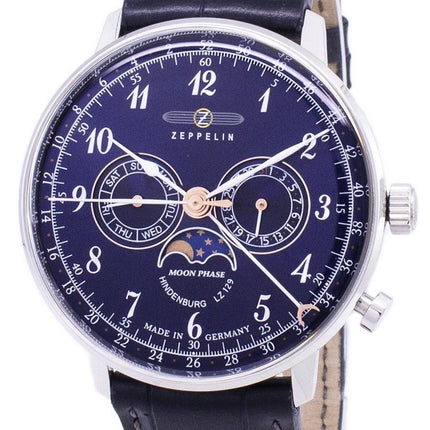 Zeppelin sarjan LZ 129 Hindenburg Saksa teki 7036-3 70363 Miesten Watch