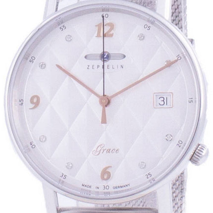 Zeppelin Grace Diamond aksentti kvartsi 7441M-1 7441M1 naisten kello