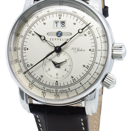 Zeppelin 100 Jahre 7640-1 76401 Quartz Tachymeter miesten kello