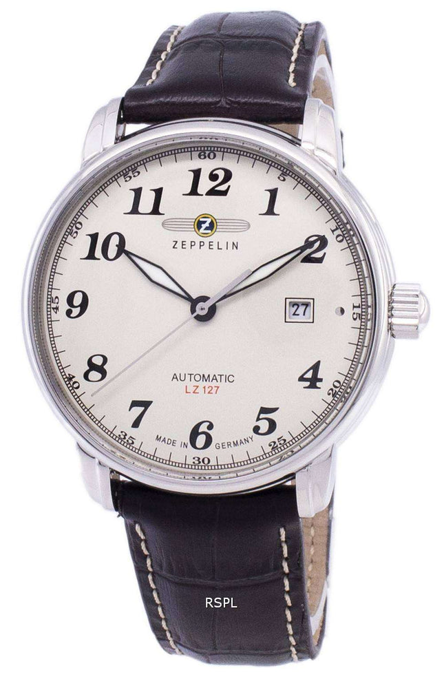 Kunnostettu Zeppelin-sarjan LZ127 Graf Automatic Saksassa valmistettu 7656-5 76565 miesten kello
