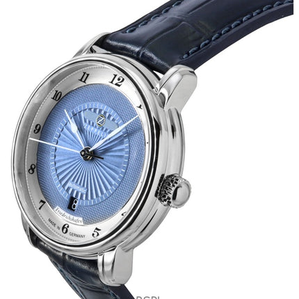 Zeppelin Friedrichshafen nahkahihna sininen kellotaulu automaattinen 85563 naisten kello