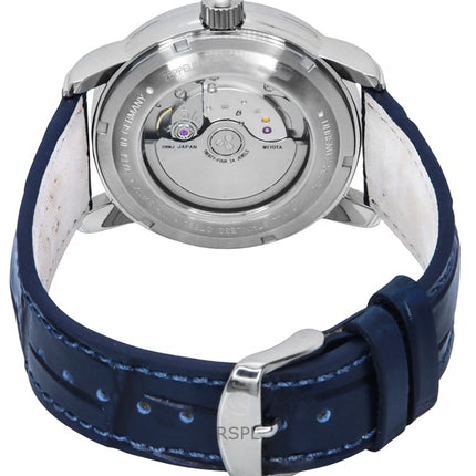 Zeppelin Friedrichshafen GMT nahkahihna sininen kellotaulu 85963 miesten kello