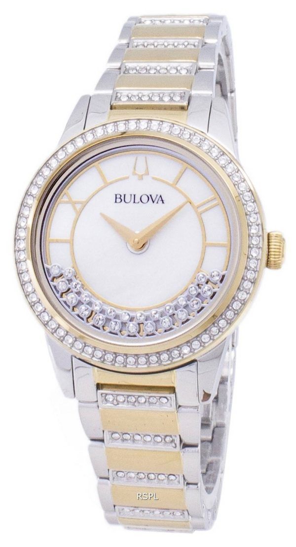 Bulova Crystal TurnStyle 98 L 245 kvartsi Diamond aksentti naisten Watch