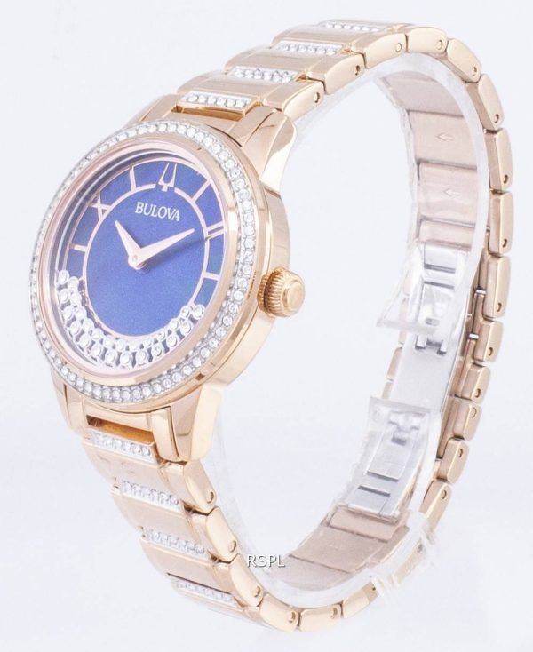 Bulova Crystal TurnStyle 98 L 247 kvartsi Diamond aksentti naisten Watch