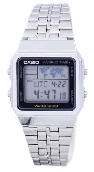 Casio hälytys maailman aika digitaalinen A500WA 1DF Miesten Watch