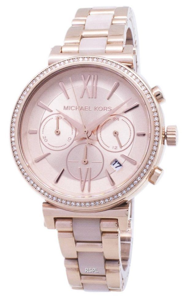 Michael Kors Sofie Chronograph kvartsi Diamond aksentti MK6560 naisten Watch