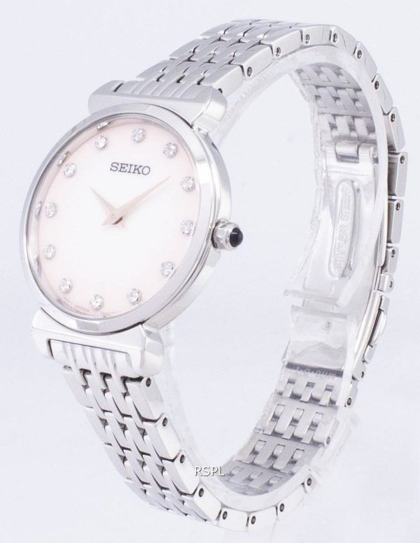 Seiko kvartsi SFQ803 SFQ803P1 SFQ803P Diamond aksentti naisten Watch