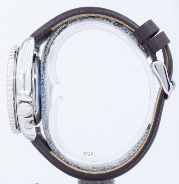 Seiko automaattinen Diver 200M suhde tumma ruskea nahka SKX009K1 LS11 Miesten Watch