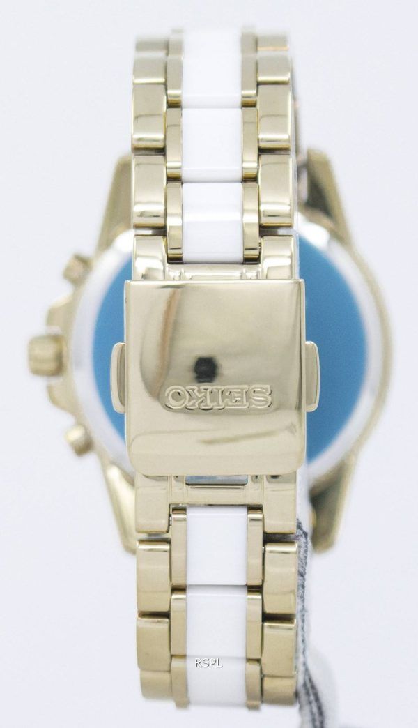 Seiko Sportura Chronograph kvartsi nopeusmittarin SNDX02 SNDX02P1 SNDX02P naisten Watch
