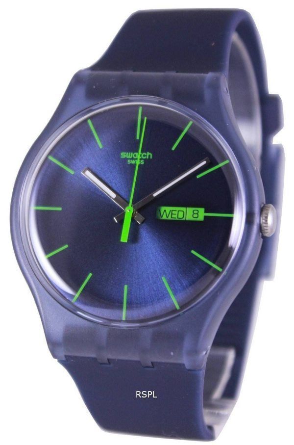 Swatch alkuperäiset sininen Rebel Sveitsin kvartsia SUON700 Unisex kello
