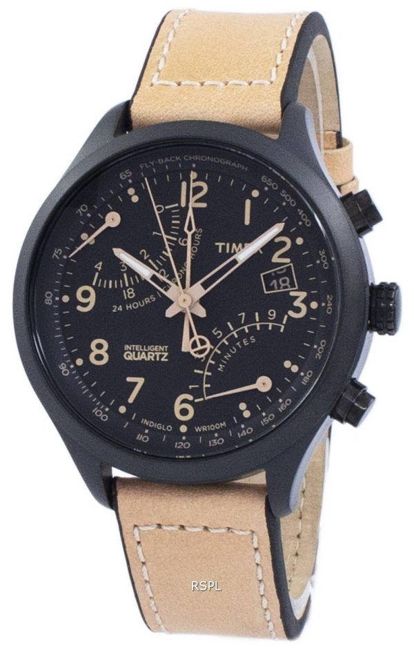 Timex älykäs Indiglo lentää takaisin Chronograph Quartz T2N700 Miesten Watch