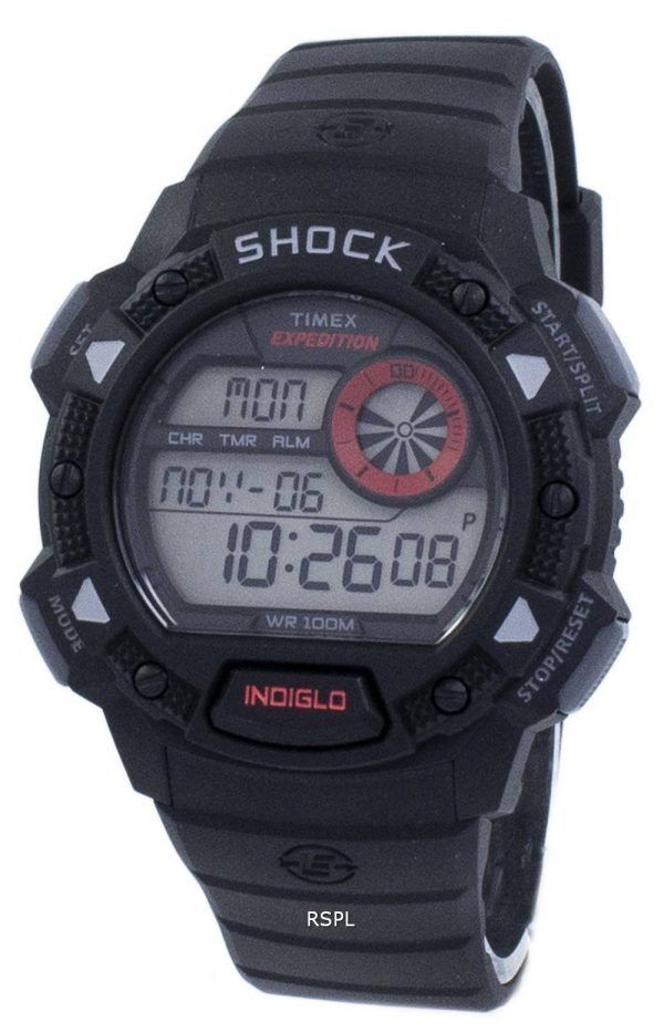 Timex Expedition Antichoc De Base Shock Indiglo Digital T49977 Miesten Watch