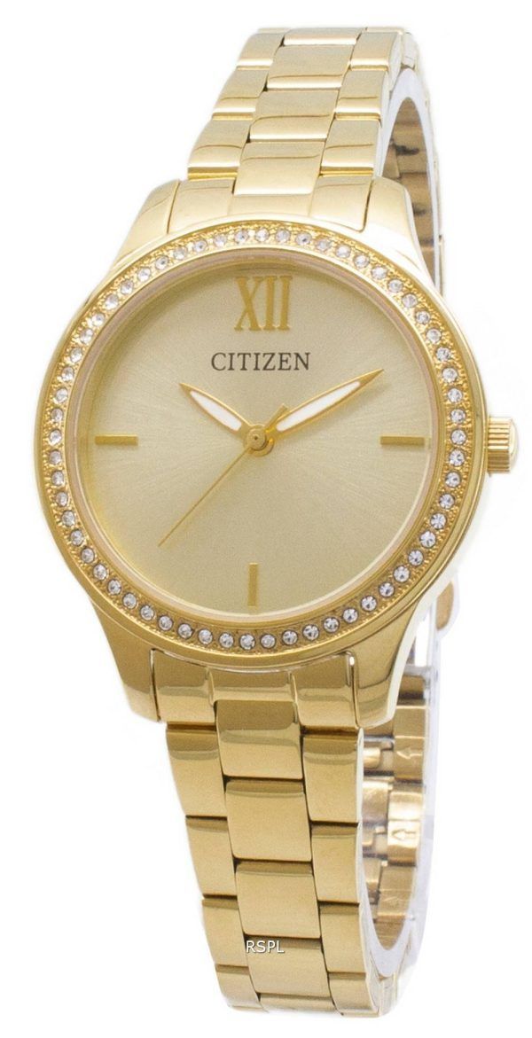 Kansalainen Quartz EL3082 - 55P analoginen Diamond aksentti naisten Watch