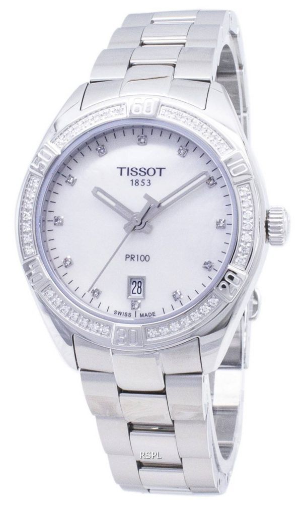 Tissot T-Classic PR 100 Lady Sport T 101.910.61.116.00 T1019106111600 Diamond aksentti kvartsi Naisten Kello