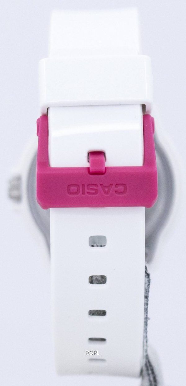 Casio analoginen kuuma vaaleanpunainen valkoinen soittaa LRW 200H 4BVDF LRW 200H 4BV naisten kello