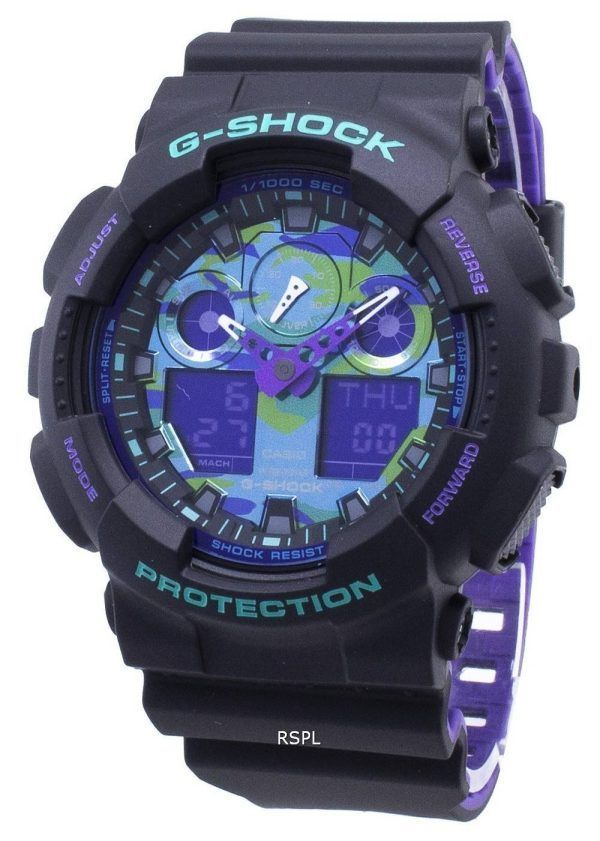 Casio G-Shock GA-100BL-1A GA100BL-1A iskunkestävä 200M miesten kello