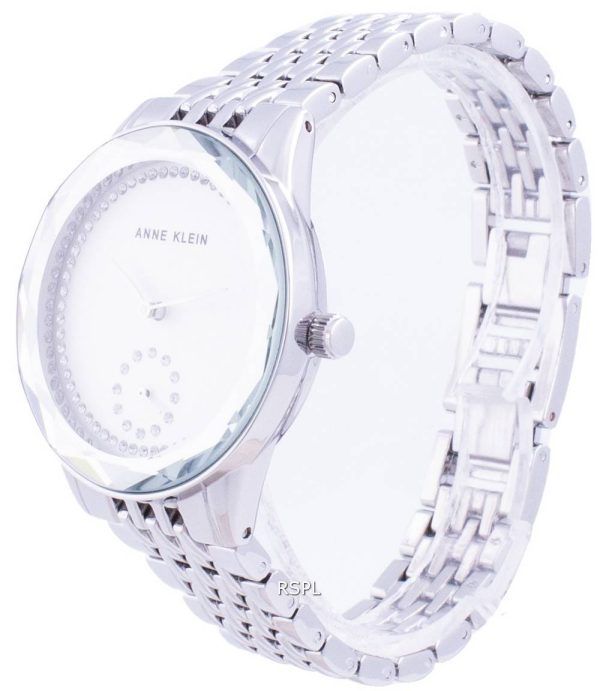 Anne Klein Swarovski Crystal painollinen 3507SVSV kvartsi-naisten kello