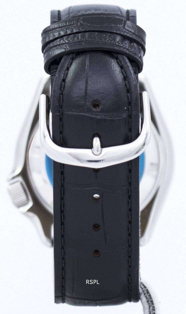 Seiko automaattinen Diver suhde musta nahka SKX009J1-LS6 200M Miesten Watch