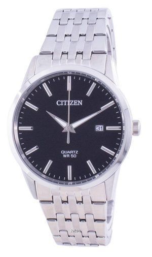 Citizen musta kellotaulu ruostumattomasta teräksestä valmistettu kvartsi BI5000-87E miesten kello