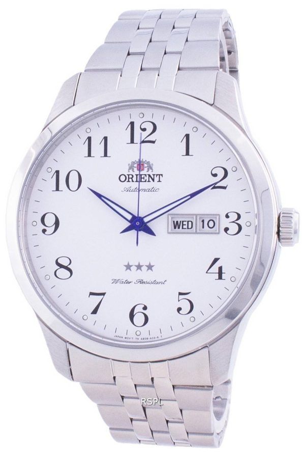 Orient Tri Star White Dial Automatic FAB0B002W9 Men's Watch