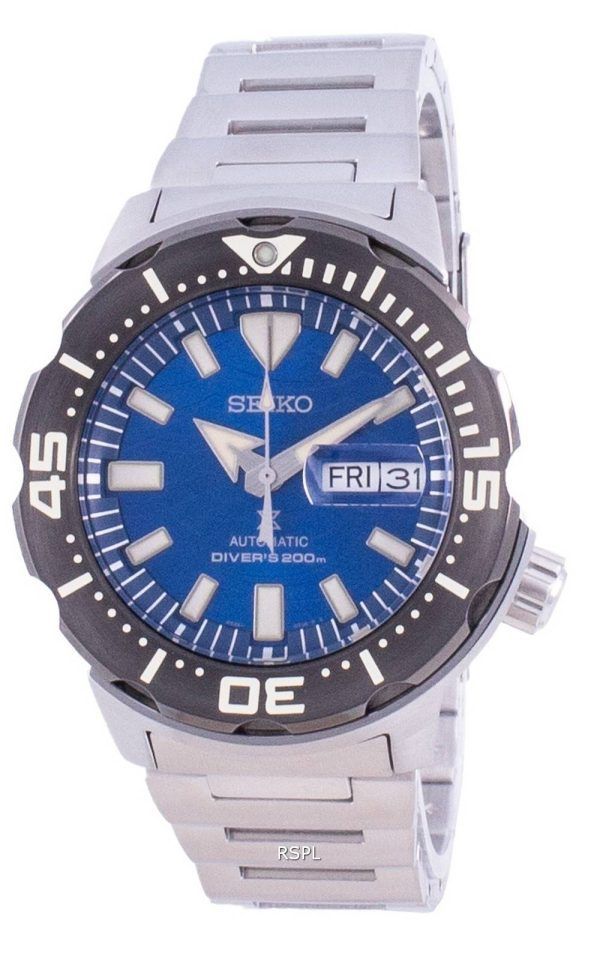 Seiko Prospex Save The Ocean Special Edition Diver automaattinen SRPE09 SRPE09K1 SRPE09K 200M miesten kello