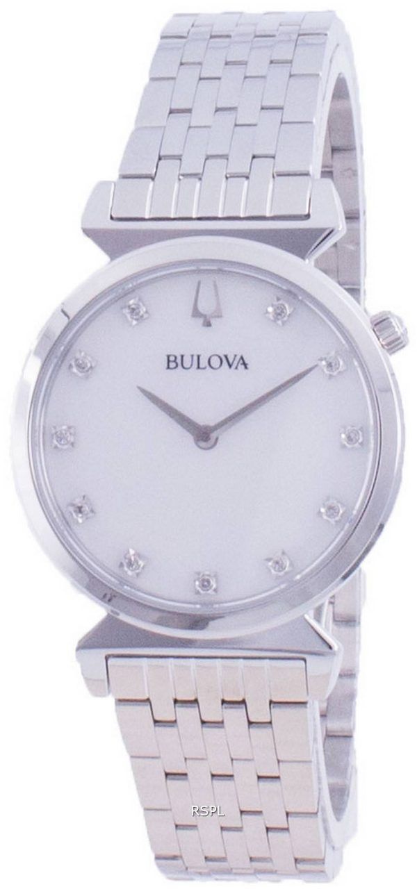Bulova Classic Diamond aksentti kvartsi 96P216 naisten kello
