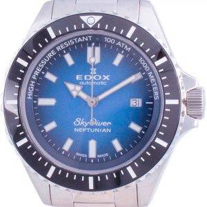 Edox Skydiver Neptunian Automatic Diver's 801203NMBUIDN 80120 3NM BUIDN 1000M Men's Watch